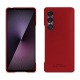 Sony Xperia 1 VII leather cover - Rouge PU ( Pantone #d50032 )