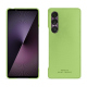 Sony Xperia 1 VII leather cover - Vert olive PU ( Pantone #a7c58e )