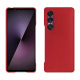 Lederschutzhülle Sony Xperia 1 VII - Rouge Veggie ( Pantone #862633 ) 