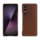 Funda de piel Sony Xperia 1 VII - Marron Veggie ( Pantone #95614d ) 