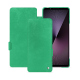 Capa em pele Sony Xperia 1 VII - Menthe vintage ( Pantone #37b375 ) 