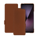 Housse cuir Sony Xperia 1 VII - Marron PU ( Pantone #8B4720 )