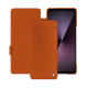 Sony Xperia 1 VII leather case - Orange vibrant ( Pantone #e36b39 ) 