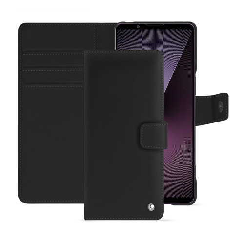 Capa de couro para carteira Sony Xperia 1 VII