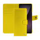 소니 엑스페리아 1 VII 가죽 지갑 케이스 - Jaune fluo ( Pantone #c9ff57 ) 