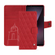 皮革钱包套 Sony Xperia 1 VII - Rouge troupelenc - Couture ( Pantone #AB191A )
