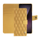 Sony Xperia 1 VII leather wallet case - Or Maïa - Couture ( Pantone 871C ) 
