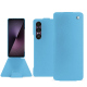 Housse cuir Sony Xperia 1 VII - Bleu ciel ( Nappa - Pantone #abcae9 ) 
