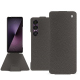 Housse cuir Sony Xperia 1 VII - Anthracite ( Pantone #41403c ) 