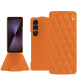 Lederschutzhülle Sony Xperia 1 VII - Orange - Couture ( Nappa - Pantone #ff9351 ) 