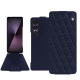Housse cuir Sony Xperia 1 VII - Cobalt - Couture ( Pantone #2b253f ) 