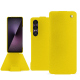 硬质真皮保护套 Sony Xperia 1 VII - Jaune fluo ( Pantone #c9ff57 ) 
