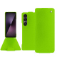 Capa em pele Sony Xperia 1 VII - Vert fluo ( Pantone #00ab5f ) 