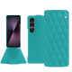 Capa em pele Sony Xperia 1 VII - Bleu fluo - Couture