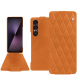 Custodia in pelle Sony Xperia 1 VII - Mandarine vintage - Couture ( Pantone #d47231 ) 
