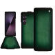Sony Xperia 1 VII leather case - Vert Patine