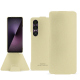 Lederschutzhülle Sony Xperia 1 VII - Beige PU ( Pantone #ceb888 ) 