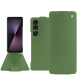 Funda de piel Sony Xperia 1 VII - Vert Veggie ( Pantone #68724d ) 