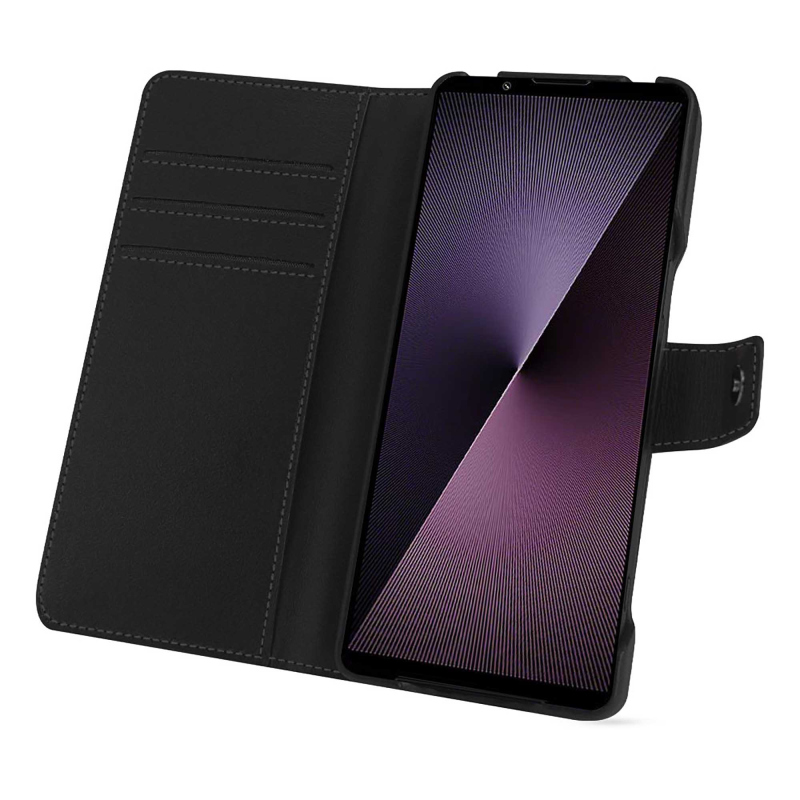 Capa de couro para carteira Sony Xperia 1 VII