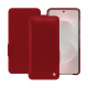 Housse cuir Samsung Galaxy S25 Edge - Rouge ( Nappa - Pantone #d50032 ) 