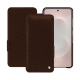 Samsung Galaxy S25 Edge leather case - Châtaigne ( Pantone #1b1107 ) 