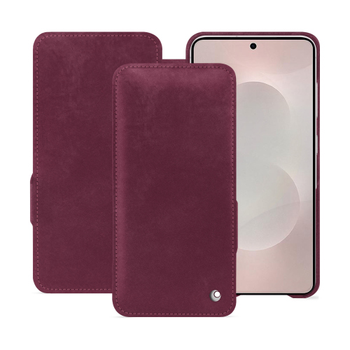 삼성 갤럭시 S25 엣지용 프리미엄 플랩 커버 - NorevePrune vintage ( Pantone #612434 ) 