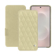 Funda de piel Samsung Galaxy S25 Edge - Beige - Couture ( Nappa - Pantone #ceb888 ) 