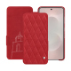 Custodia in pelle Samsung Galaxy S25 Edge - Rouge troupelenc - Couture ( Pantone #AB191A )