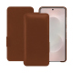 Funda de piel Samsung Galaxy S25 Edge - Marron PU ( Pantone #8B4720 )