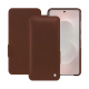 Funda de piel Samsung Galaxy S25 Edge - Marron Veggie ( Pantone #95614d ) 