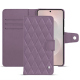 Capa de couro para carteira Samsung Galaxy S25 Edge - Lilas - Couture ( Nappa - Pantone #b9a3e3 ) 