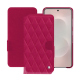 Custodia in pelle Samsung Galaxy S25 Edge - Rose fluo - Couture ( Pantone #ff16b4 ) 