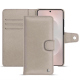 Capa de couro para carteira Samsung Galaxy S25 Edge - Taupe innocent ( Pantone #d6d2c4 ) 
