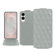 Custodia in pelle Samsung Galaxy S25 Edge - Gris - Couture ( Nappa - Pantone #c1c6c8 ) 