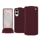 Housse cuir Samsung Galaxy S25 Edge - Lie de vin ( Pantone #412234 ) 