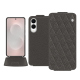 Samsung Galaxy S25 Edge leather case - Anthracite - Couture ( Pantone #41403c ) 