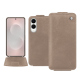 Capa em pele Samsung Galaxy S25 Edge - Taupe vintage ( Pantone #bda790 ) 