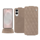 Custodia in pelle Samsung Galaxy S25 Edge - Taupe vintage - Couture ( Pantone #591d16 ) 