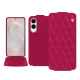 Funda de piel Samsung Galaxy S25 Edge - Rose fluo - Couture ( Pantone #ff16b4 ) 