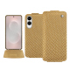 Housse cuir Samsung Galaxy S25 Edge - Serpent sabbia ( Pantone #D2BA92 )