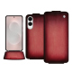 Capa em pele Samsung Galaxy S25 Edge - Rose Patine