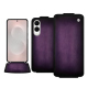 Housse cuir Samsung Galaxy S25 Edge - Violet Patine