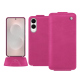 Samsung Galaxy S25 Edge leather case - Rose BB ( Pantone #DB599F )