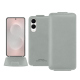 Capa em pele Samsung Galaxy S25 Edge - Gris PU ( Pantone #c1c6c8 ) 