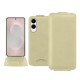 Custodia in pelle Samsung Galaxy S25 Edge - Beige PU ( Pantone #ceb888 ) 