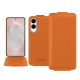 Custodia in pelle Samsung Galaxy S25 Edge - Orange PU ( Pantone #ff9351 )