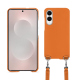 Carcasa Samsung Galaxy S25 Edge con bandolera - Orange ( Nappa - Pantone #ff9351 ) 