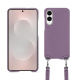 Guscio Samsung Galaxy S25 Edge con tracolla - Lilas ( Nappa - Pantone #b9a3e3 ) 