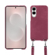 Coque avec bandoulière Samsung Galaxy S25 Edge - Passion vintage ( Pantone #591d16 ) 