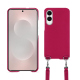 Schutzhülle mit Schulterriemen Samsung Galaxy S25 Edge - Rose fluo ( Pantone #ff16b4 ) 